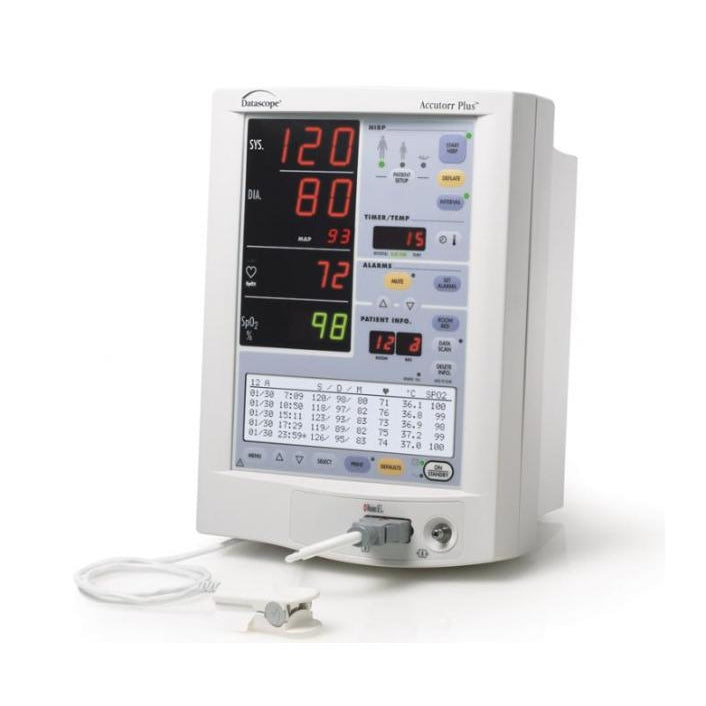 Datascope-Datascope Accutorr Plus w/NIBP, Nellcor SPO2 & Printer, Recertified-MedTech-1